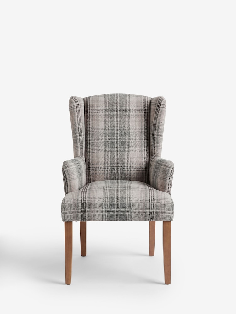 Versatile Check Nevis Grey Sherlock Dining Chair - Image 2 of 8
