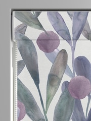 Voyage Violet Grey Enso Made to Measure Roman Blind - Image 3 of 6