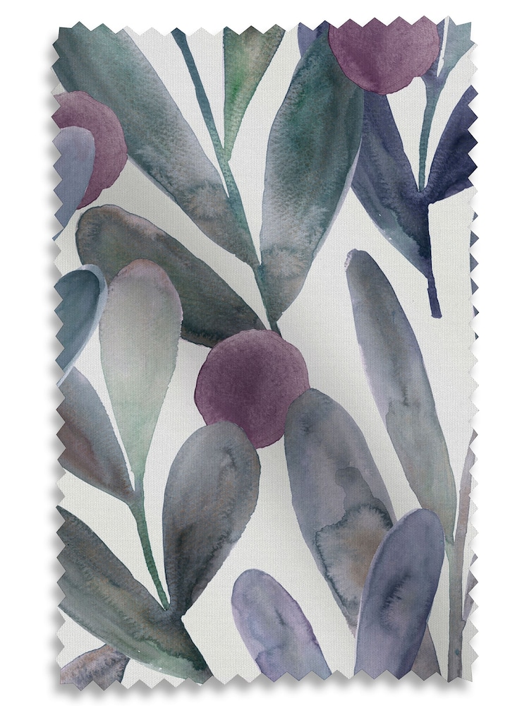 Voyage Violet Grey Enso Made to Measure Roman Blind - Image 6 of 6