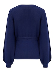 Pour Moi Dark Blue Elle Knit Ballet Jumper - Image 5 of 5