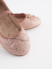 Rose Gold Jewelled Mary Jane Occasion Shoes - Image 3 of 5