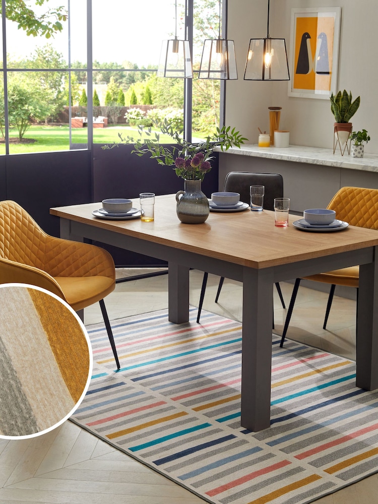 Multi Washable Erica Stripe Rug - Image 1 of 7