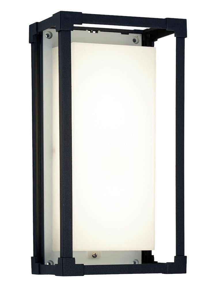 Searchlight Grey Boxy Rectangular Outdoor Wall Light - Image 3 of 3