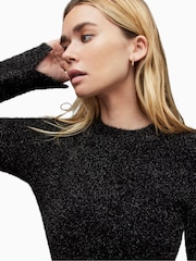 AllSaints Black Sparkle Dress - Image 1 of 1