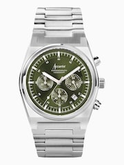 Accurist Mens Silver Tone Origin Stainless Steel Bracelet Chronograph Watch - Image 1 of 6
