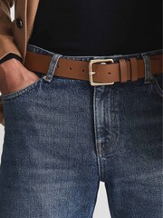 Reiss Tan Ablemarle Leather Belt - Image 4 of 4