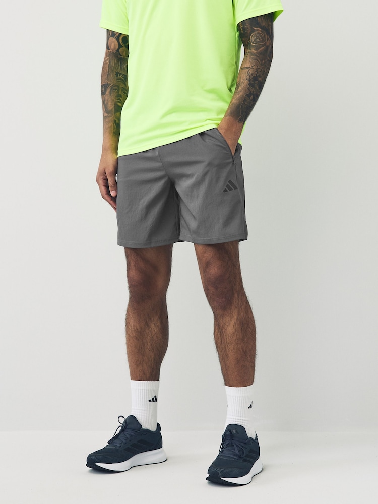 adidas Grey Train Essentials Woven Training Shorts - Image 1 of 6