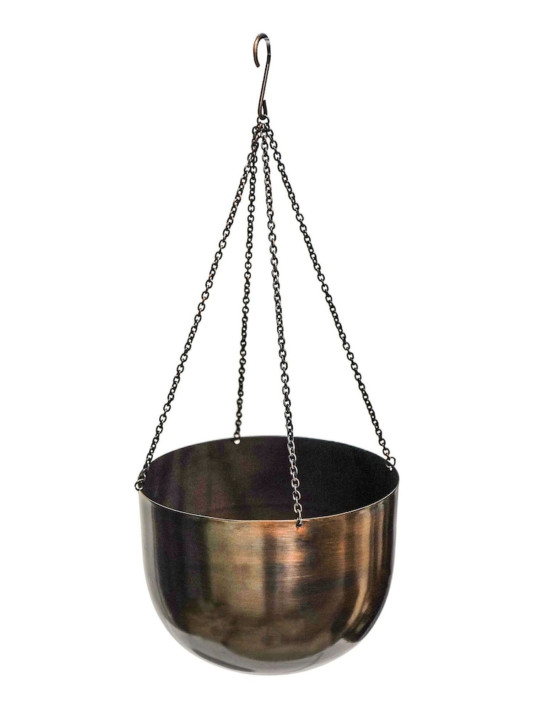 Ivyline Brown Garden Indoor Mayfair Hanging Planter - Image 2 of 4