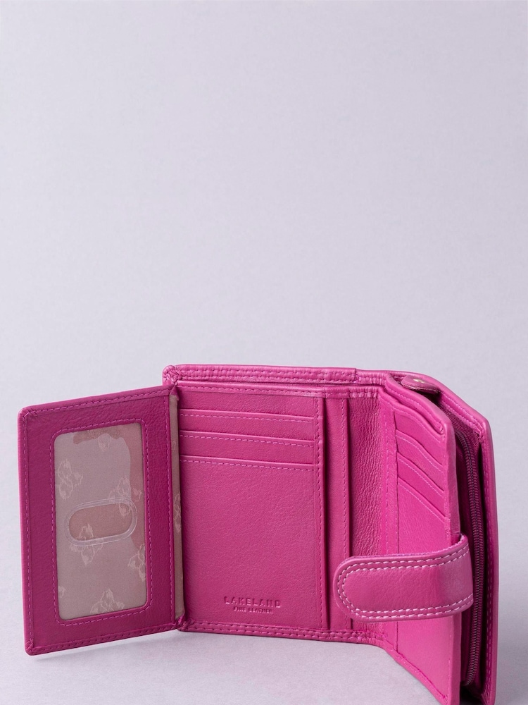 Lakeland Leather Cranberry Small Tab Purse - Image 4 of 5