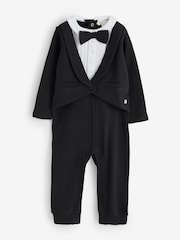 Angel & Rocket Black Stanley Tuxedo Romper - Image 1 of 1