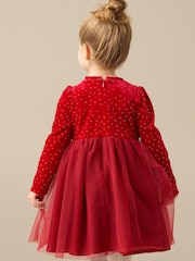 Angel & Rocket Red Elsie Velvet Tulle Dress - Image 2 of 4