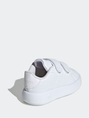 adidas White Kids Advantage Trainers - Image 4 of 8