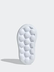 adidas White Kids Advantage Trainers - Image 6 of 8