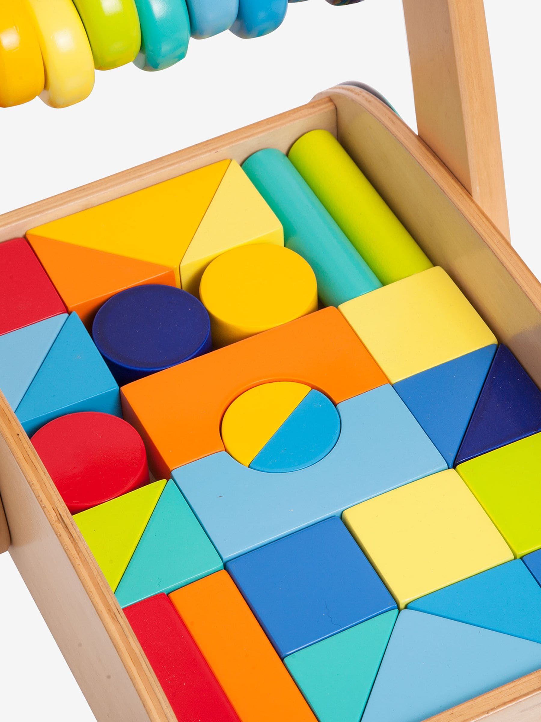 Wooden brick baby walker outlet