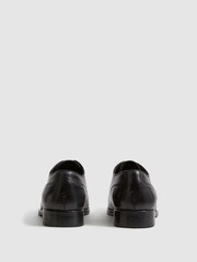 Reiss Black Bay Leather Whole Cut Shoes - Image 6 of 6