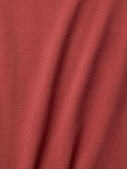 Esprit Orange Terracotta Rhinestones Logo 100% Cotton T-Shirt - Image 7 of 7