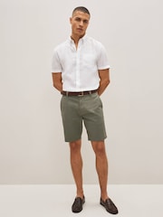 Blue/Green 2 Pack Stretch Chino Shorts - Image 2 of 12