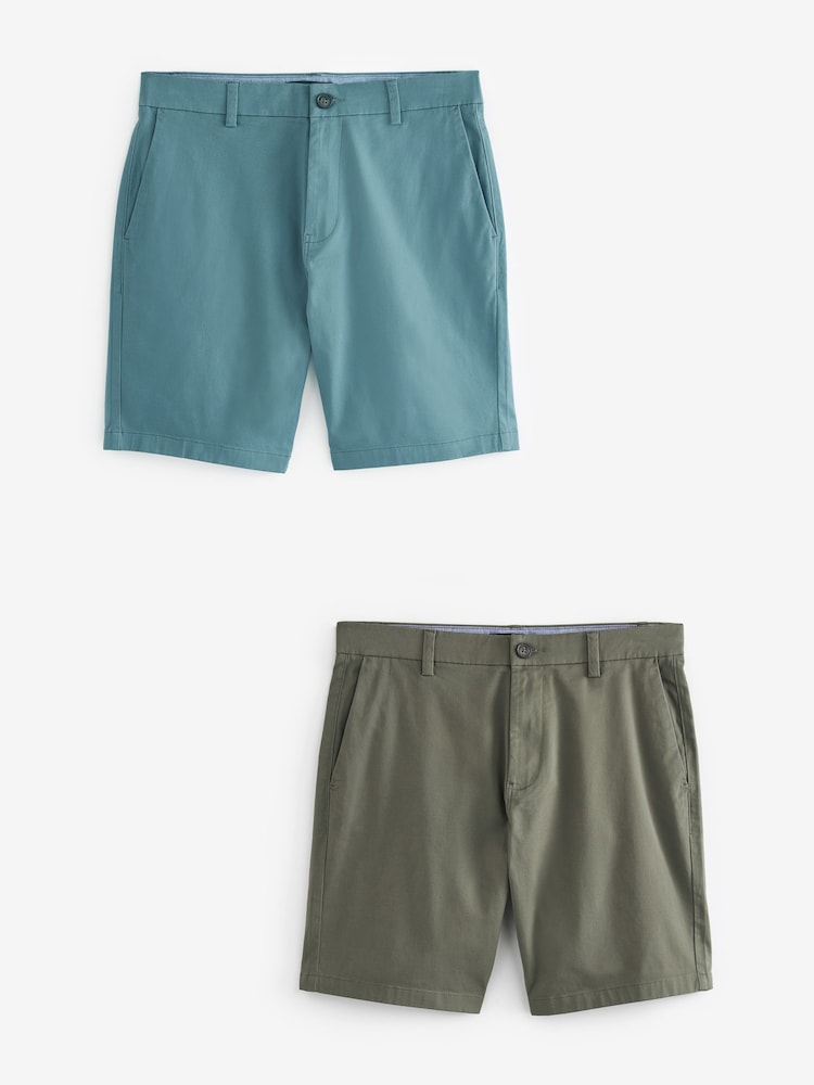 Bleu/vert - Short chino stretch - Image 7 of 12