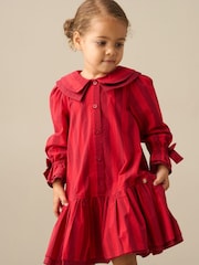 Angel & Rocket Pink Frankie Stripe Double Collar Dress - Image 4 of 4