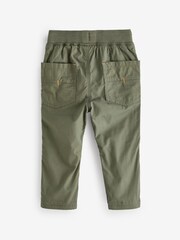 Vert kaki - Pantalon doublé à taille élastique (3 mois à 7 ans) - Image 2 of 2