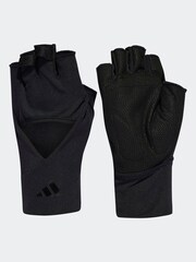 adidas Black Adult Training Gloves - Image 1 of 4