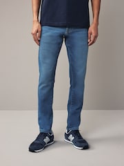 Blue Bright Skinny Fit Comfort Stretch Jeans - Image 1 of 10