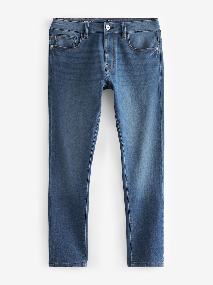 Blue Bright Skinny Fit Comfort Stretch Jeans - Image 5 of 10