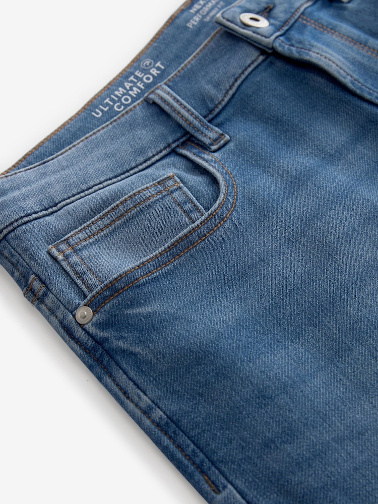 Blue Bright Skinny Fit Comfort Stretch Jeans - Image 7 of 10