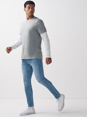 Blue Bright Skinny Fit Comfort Stretch Jeans - Image 9 of 10