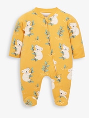Koala jaune - Dors-bien JoJo Maman Bébé zippé en coton pour bébé - Image 2 of 3