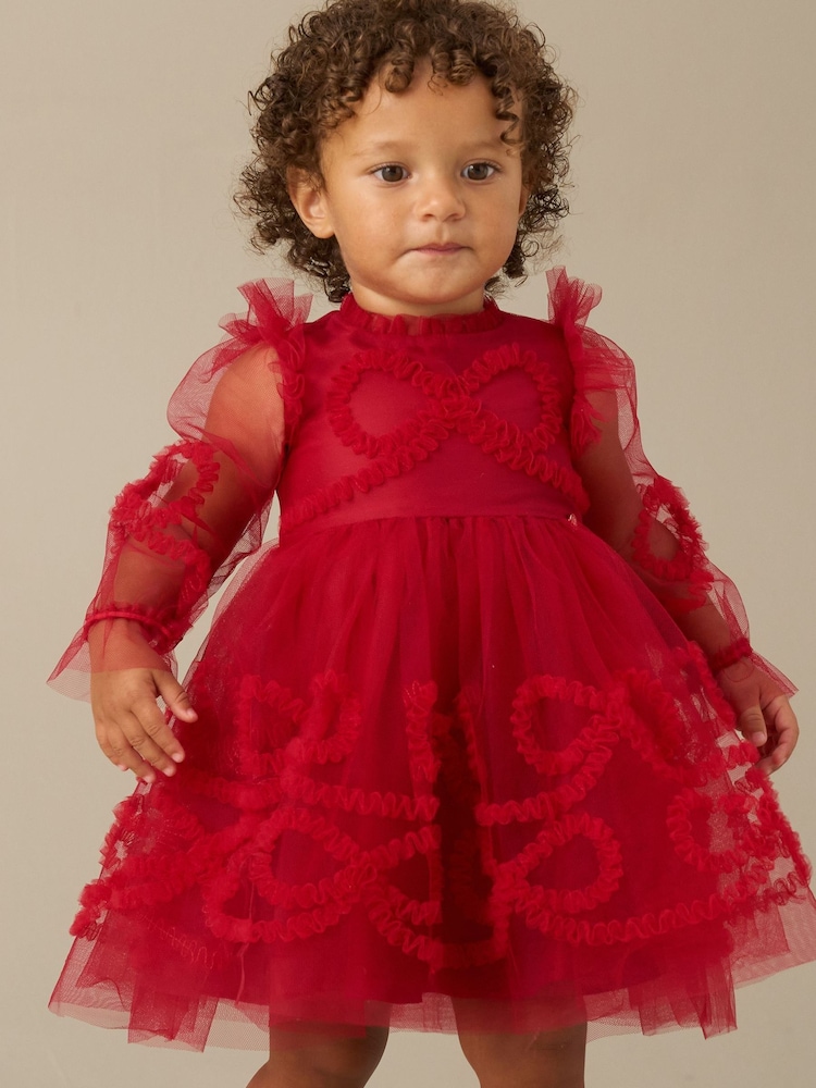 Angel & Rocket Laura Frilled Bow Mesh Dress - 圖片 3，共 3