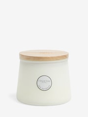 White Country Luxe Spa Retreat Lavender and Geranium Single Wick Scented Candle - Image 4 of 4