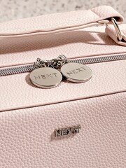 Pink Faux Leather Make-Up Vanity Case - Image 5 of 7