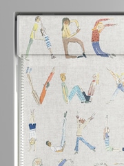 Voyage Oat Kids Alphabet People Made To Measure Roman Blind - Image 3 of 6