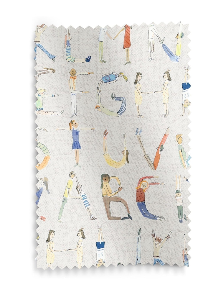 Voyage Oat Kids Alphabet People Made To Measure Roman Blind - Image 6 of 6