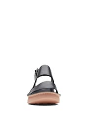 Clarks Black Leather Velhill Strap Sandals - Image 5 of 7
