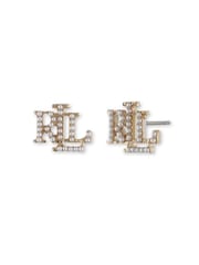 Lauren Ralph Lauren Ohrstecker mit Perlenbesatz, Goldfarben - Bild 1 von 3