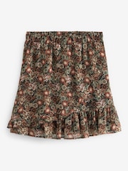 Brown Floral Ruffle Mini Skirt - Image 5 of 5