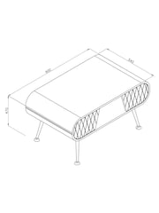 Jual Grey Astana Coffee Table - Image 5 of 5