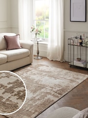 Champagne Gold Mica Abstract Rug - Image 1 of 6