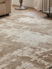 Champagne Gold Mica Abstract Rug - Image 3 of 6