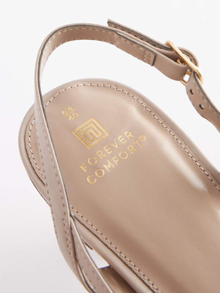 Neutral Forever Comfort® Weave Slingback Heel Shoes - Image 6 of 6