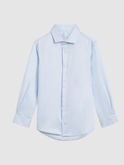 Reiss Soft Blue Remote Slim Fit Formal Shirt - Image 2 of 6