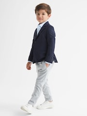 Reiss Soft Blue Remote Slim Fit Formal Shirt - Image 4 of 6