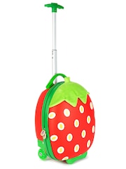 boppi Tiny Trekker Red Strawberry Carry On Lightweight Suitcase - Image 2 of 4