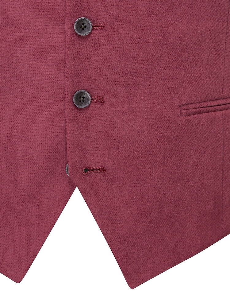 Skopes Pink Camplin Regular Fit Waistcoat - Image 4 of 4 Skopes Pink Camplin Regular Fit Waistcoat - Image 4 of 4