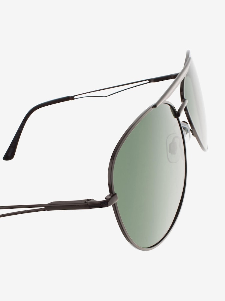 Gun Metal Pilot Polarised Sunglasses - Image 4 of 5