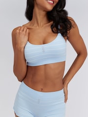 Boux Avenue Blue Stripe Rib Seamless Bralette - Image 5 of 5