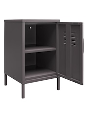 Dorel Home Grey Europe Bradford Metal Locker End Table - Image 3 of 4