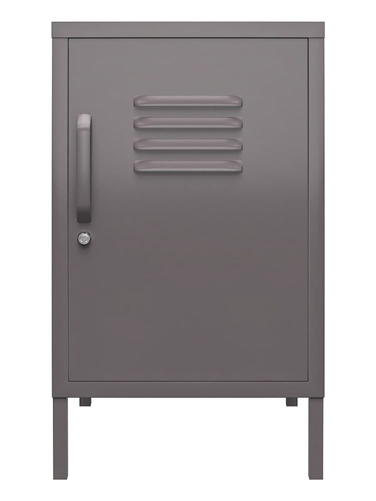 Dorel Home Grey Europe Bradford Metal Locker End Table - Image 4 of 4